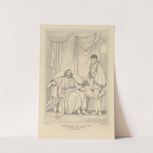 King Henry 4th, (second part), King Henry & the Prince of Wales, act IV, scene IV (19th century) by William Francis Starling