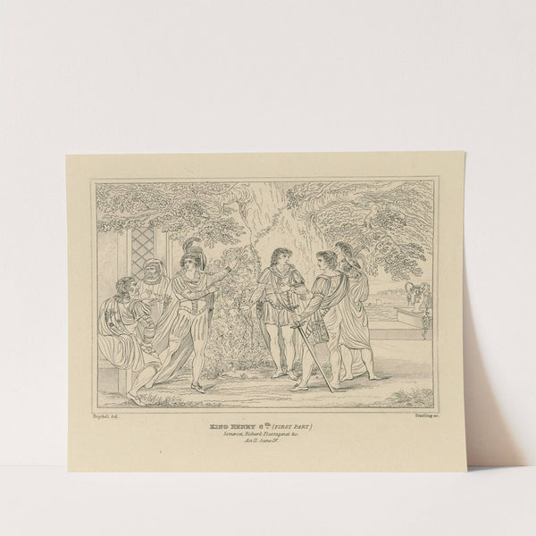 King Henry 6th (First Part) Somerset, Richard Plantagenet &c. Act II. Scene IV (19th century) by William Francis Starling