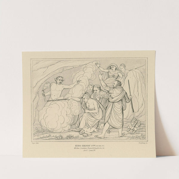 King Henry 6th (second pr), Mother Jourdain, Hume, Bolingbroke, &c, act I, scene IV (19th century) by William Francis Starling