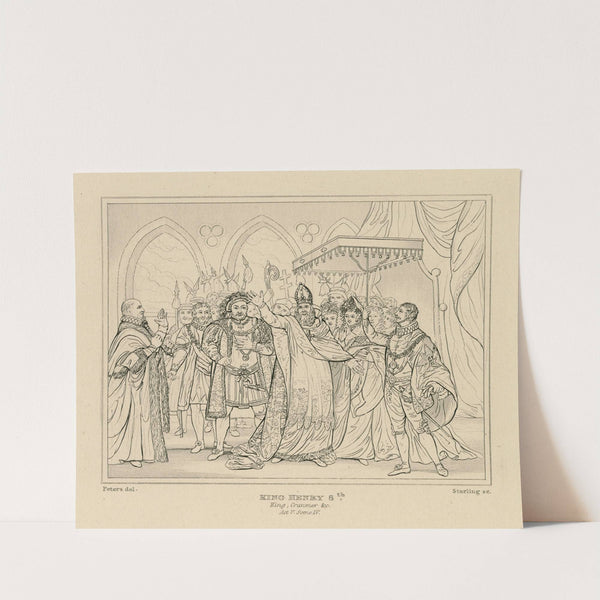 King Henry 8th, King, Cranmer &c., act V, sc. IV (19th century) by William Francis Starling