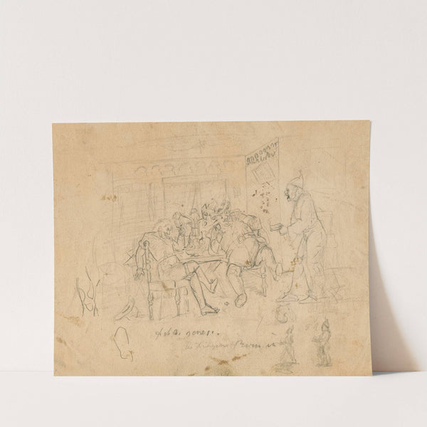 King Henry IV, part 1, II, 4, Falstaff and others at the tavern by Thomas Nast