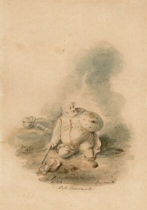 King Henry IV, part 2, IV, 10, Falstaff in battle (1805)