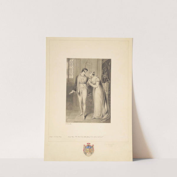 King Henry IV, pt. 1, II, 3, Lady Percy; I’ll break thy little finger if thou wilt not tell me! by William Hamilton