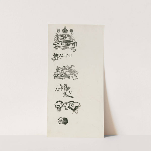 King Henry VI, part 1; Headings (1900) by Byam Shaw