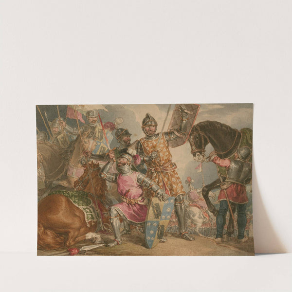 King Henry VI, part III, act II, scene III, Warwick, Edward, and Richard at the Battle of Towton by John Augustus Atkinson