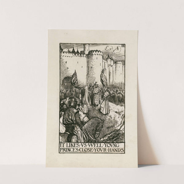 King John; It likes us well young princes, close your hands (1900) by Byam Shaw