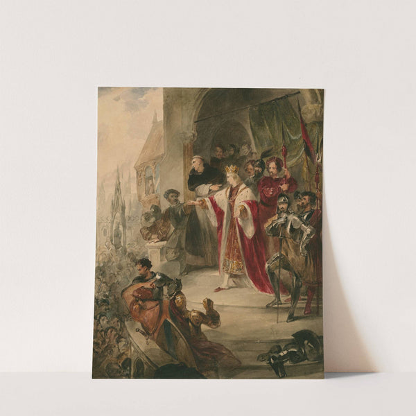 King John, V, 7, King John on his way to the church by James Stephanoff