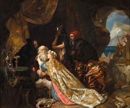 King Lear and Cordelia