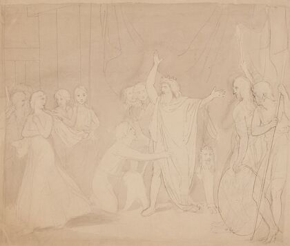 King Lear and his daughters