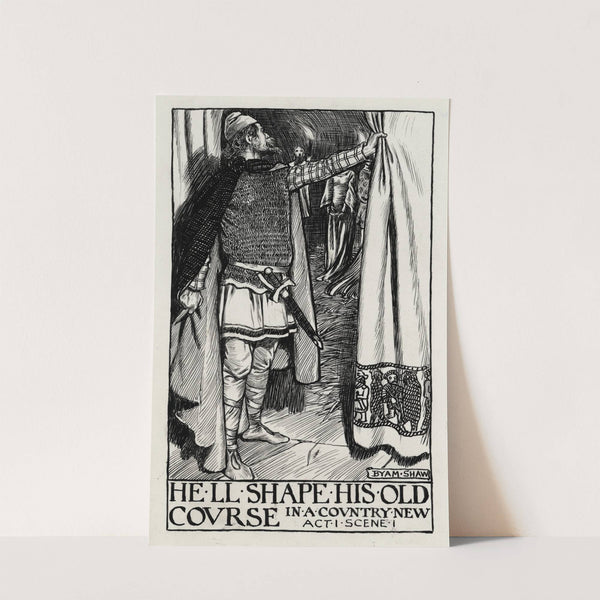 King Lear; He’ll shape his old course in a country new Act I Scene I (1900) by Byam Shaw