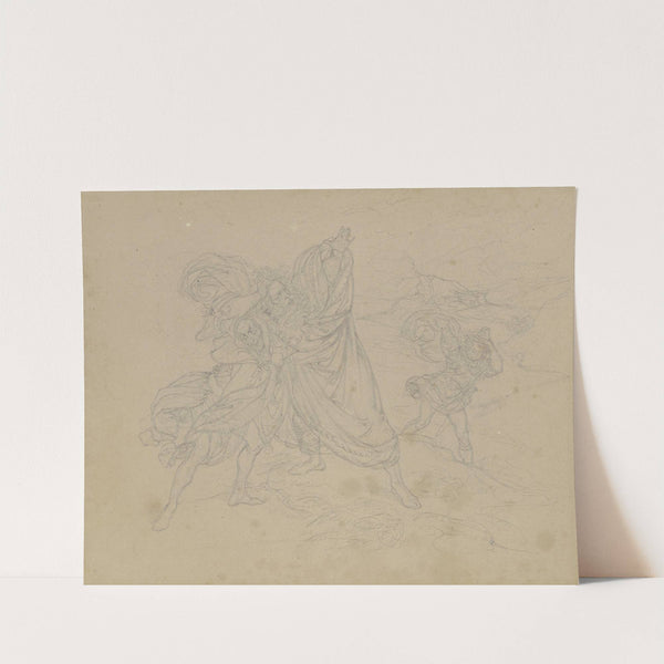 King Lear in the storm by Ferdinand Fellner