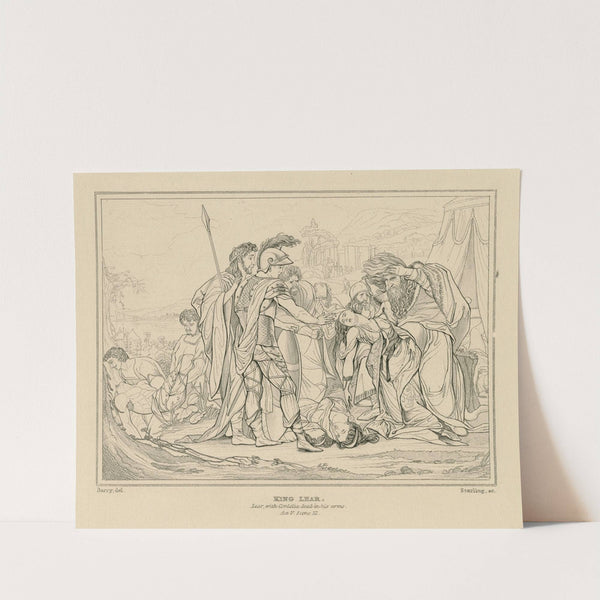 King Lear, Lear with Cordelia dead in his arms, act V scene III (19th century) by William Francis Starling