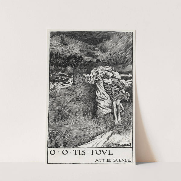 King Lear; O, O, tis foul Act III Scene II (1900) by Byam Shaw