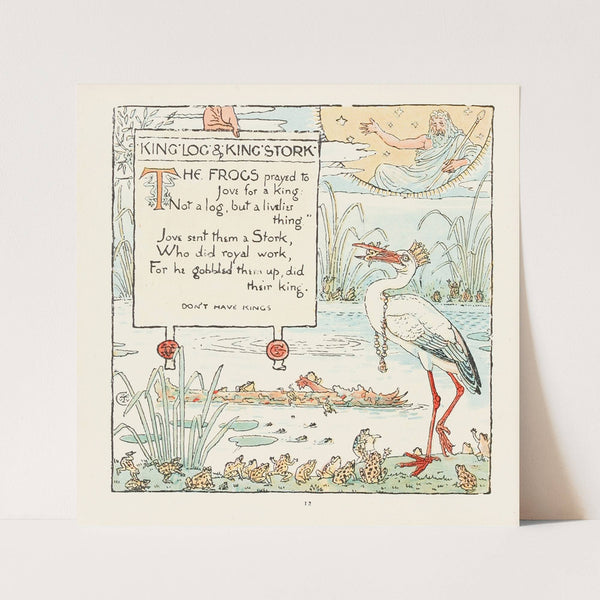 King Log and King Stork (1908) by Walter Crane