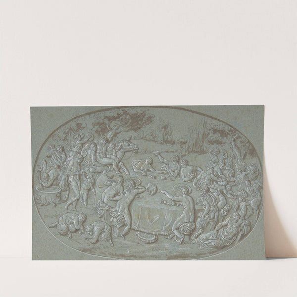 King Midas Feasting At The Arrival of Silenus by Circle of Bernard Picart