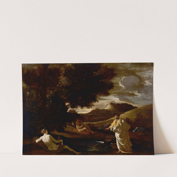King Midas Turns An Oak Branch To gold by Nicolas Poussin