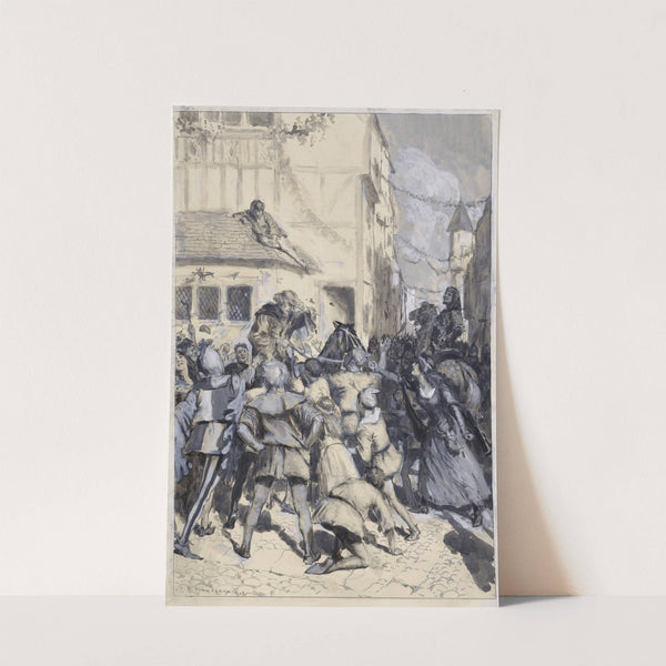 King Richard II, I, 1, Bolingbroke’s entry into London, played at His Majesty’s Theatre (1903) by Frederick Henry Townsend