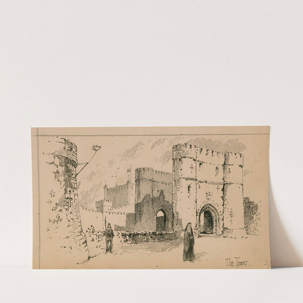 King Richard III, The tower, performed at the Globe theatre, March 23, 1889 (1889) by Herbert Railton