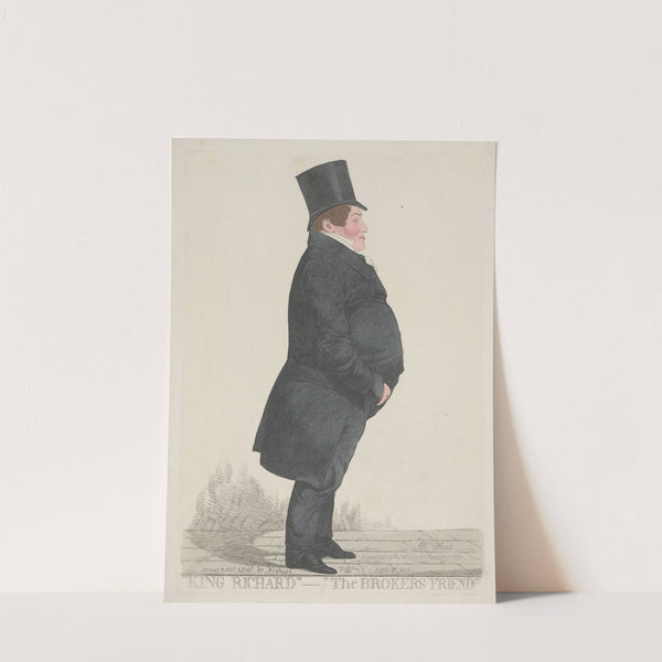 King Richard — The brokers friend. (1824) by Richard Dighton