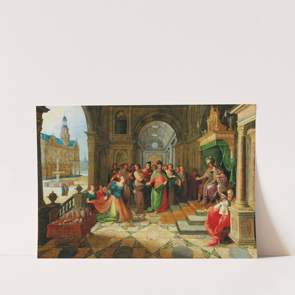 King Solomon and the Queen of Sheba (17th Century) by Antwerp School