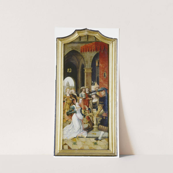 King Solomon Receiving the Queen of Sheba by Master of the von Groote Adoration