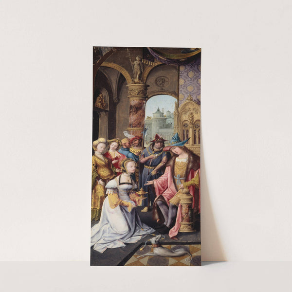 King Solomon Receiving the Queen of Sheba (1515) by Master of the Antwerp Adoration