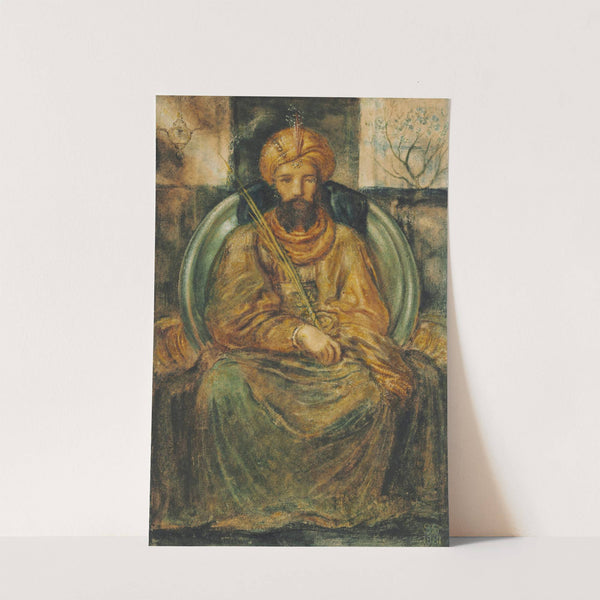 King Solomon sitting in judgement by Simeon Solomon