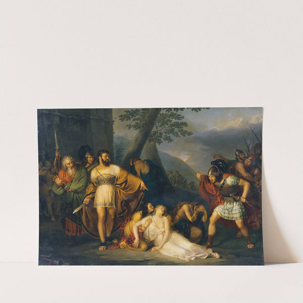 King Starno shows Fingal his dead daughter by Enrico Scuri