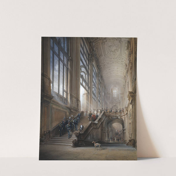 King Victor Emanuel II and Camillo Cavour at the opening of the’ Senato Subalpino’ (1853) by Carlo Bossoli