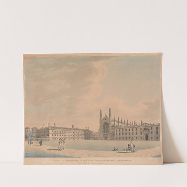 Kings College, the Chapel and Clare Hall in the University of Cambridge by Thomas Malton the Younger
