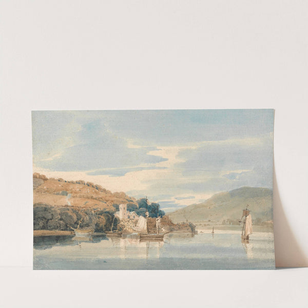 Kingswear Seen from Dartmouth, Devon by Thomas Girtin