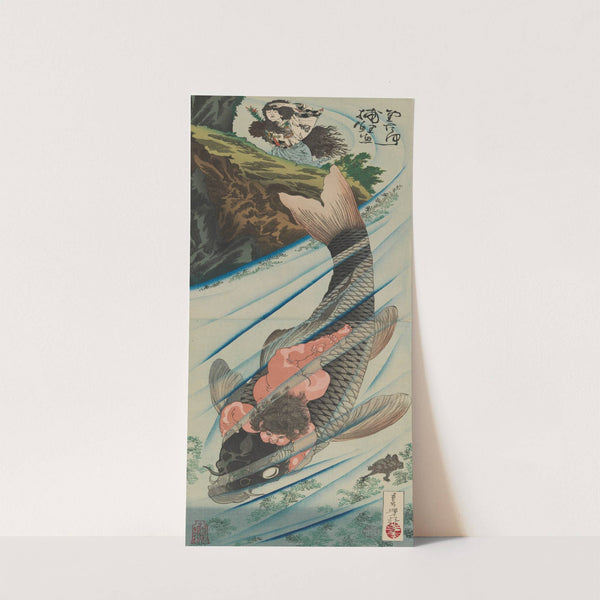Kintarō Seizes the Carp by Tsukioka Yoshitoshi