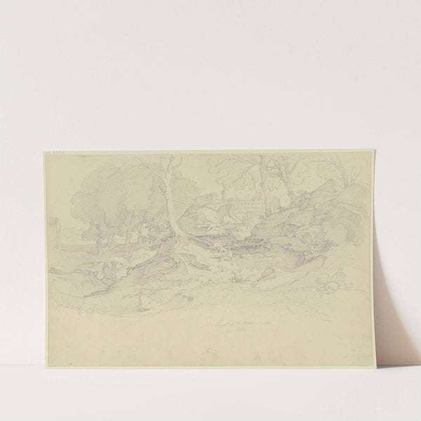 Kirche im Walde (Serpentara) (1830) by August Lucas