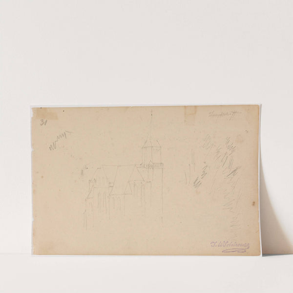 Kirche by Johann Wilhelm Schirmer