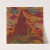 Kirche mit Mondsichel (1922) by Walter Ophey
