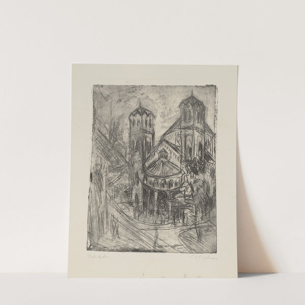 Kirche St. Gereon in Köln II (1914) by Ernst Ludwig Kirchner