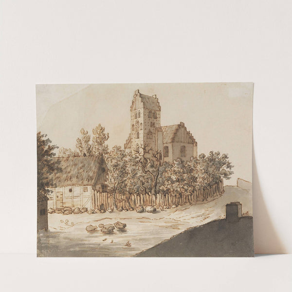 Kirche von Lyngby by Caspar David Friedrich