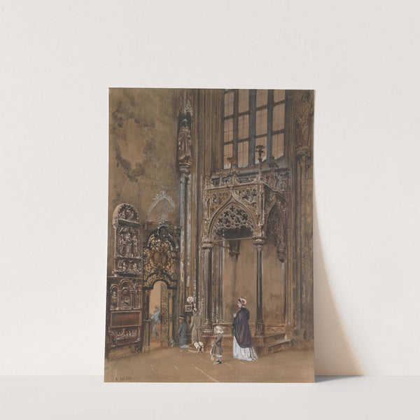 Kircheninneres by Rudolf von Alt
