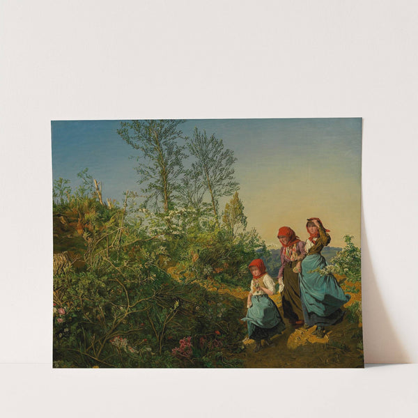 Kirchgang im Frühling (1863) by Ferdinand Georg Waldmüller