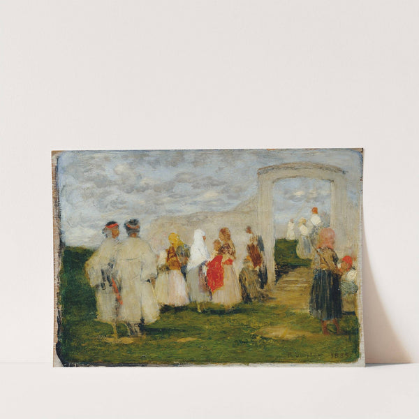 Kirchgang in Lundenburg by Franz Rumpler