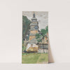 Kirchturm in Zbyszyce (1917) by Franz Poledne