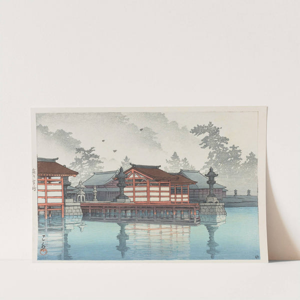 Kiri no Miyajima (Miyajima in mist) (1947) by Kawase Hasui