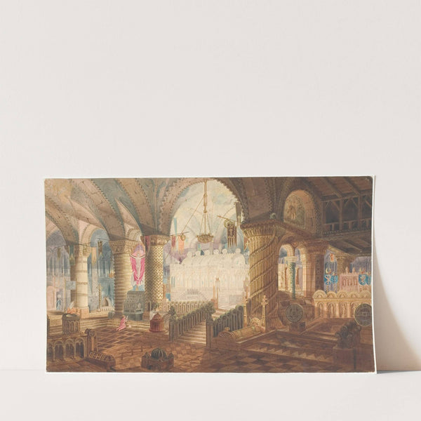 Kirkeinteriør (1817 - 1821) by Aron Wallick