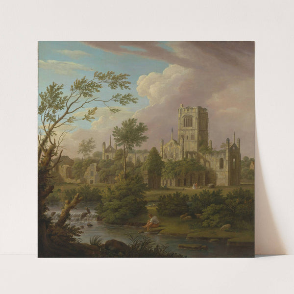 Kirkstall Abbey, Yorkshire by George Lambert