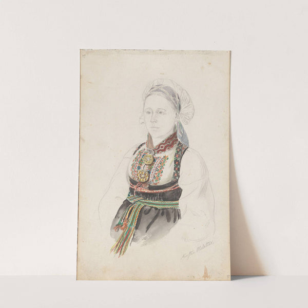 Kirsti Olsdotter, Heddal (1844) by Adolph Tidemand
