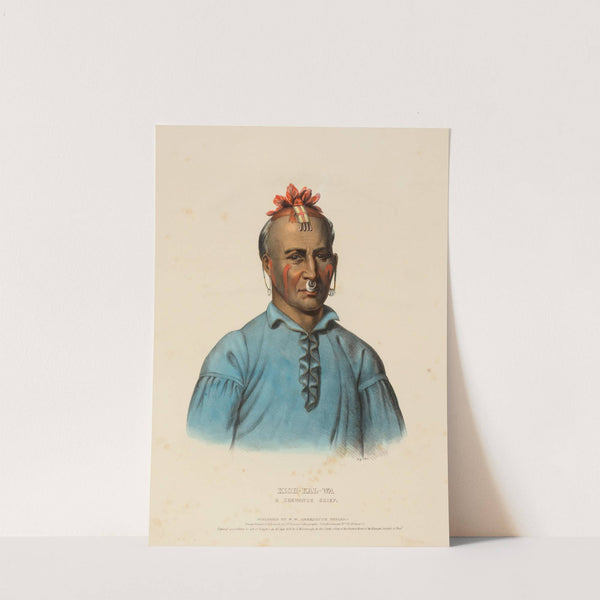 Kish-Kal-Wa. A Shawanoe Chief (1838) by Charles Bird King