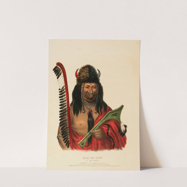 Kish-Ke-Kosh. A Fox Brave (1838) by Charles Bird King