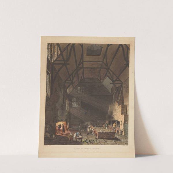 Kitchen of Trinity College (1815) by Joseph Constantine Stadler