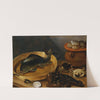 Kitchen Still Life with a Carp and Shellfish by Anonymous