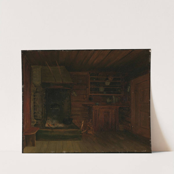 Kitchen with Fireplace by Gustav Wentzel